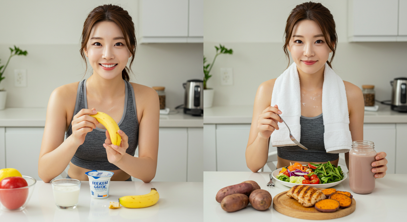 운동 전후 식사