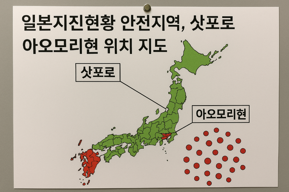 일본지진 안전지역 삿포로·아오모리 피난 완벽 가이드