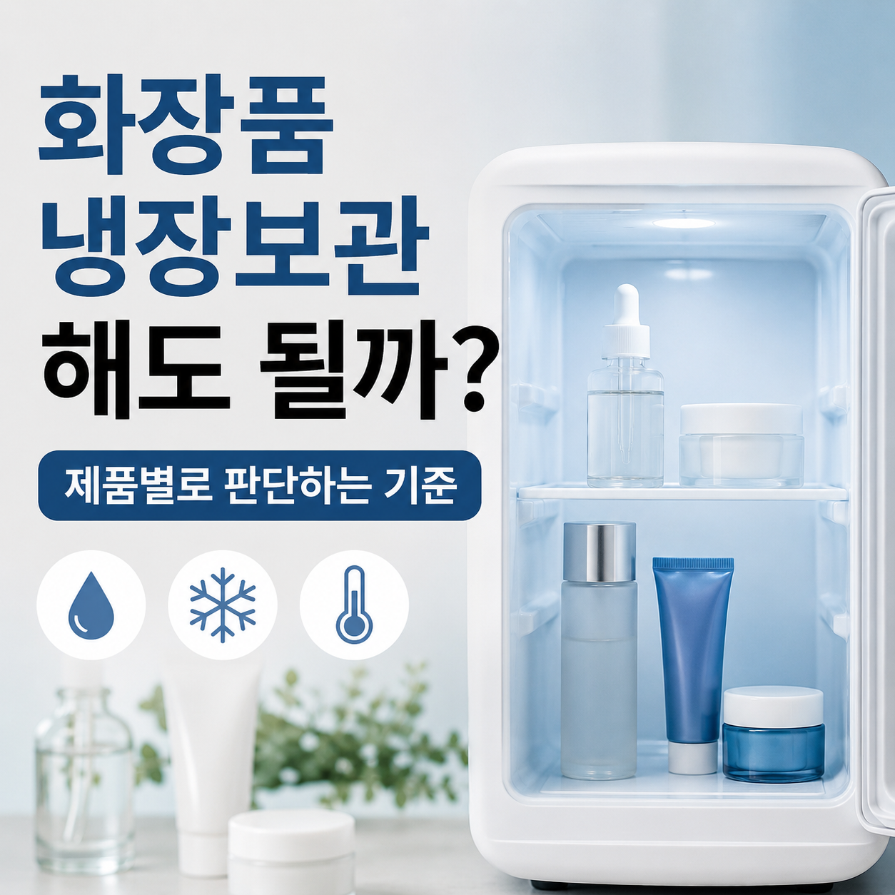 화장품 냉장보관 해도 될까 제품별로 판단하는 기준