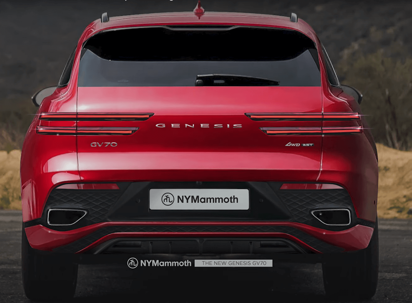 제네시스 GV70 페이스리프트 예상도