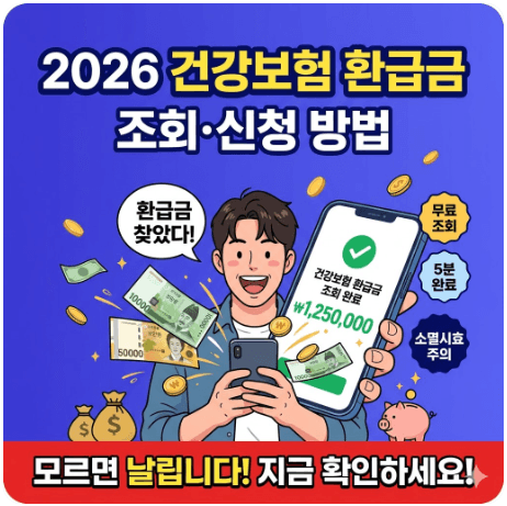 건강보험 환급금 조회·신청방법
