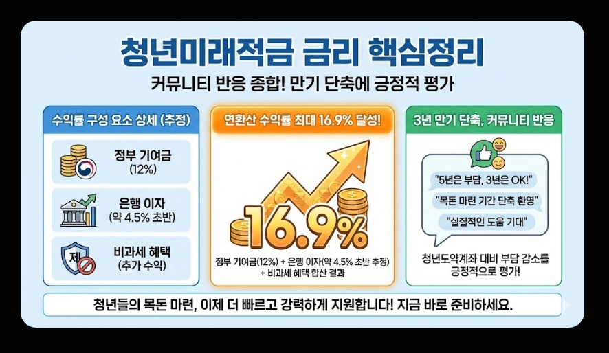 청년미래적금(금리 핵심정리, 비교분석, 가입자격)(+ 예상 수령액 시뮬레이션)