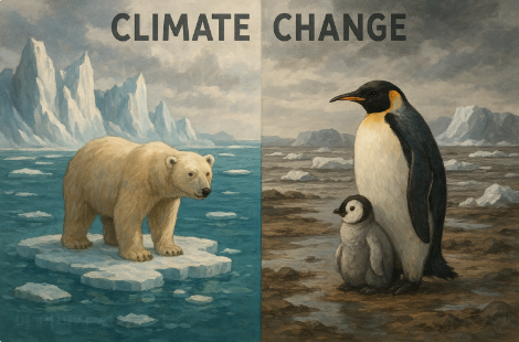 남극과 북극의 변화, 기후변화가 미친 영향