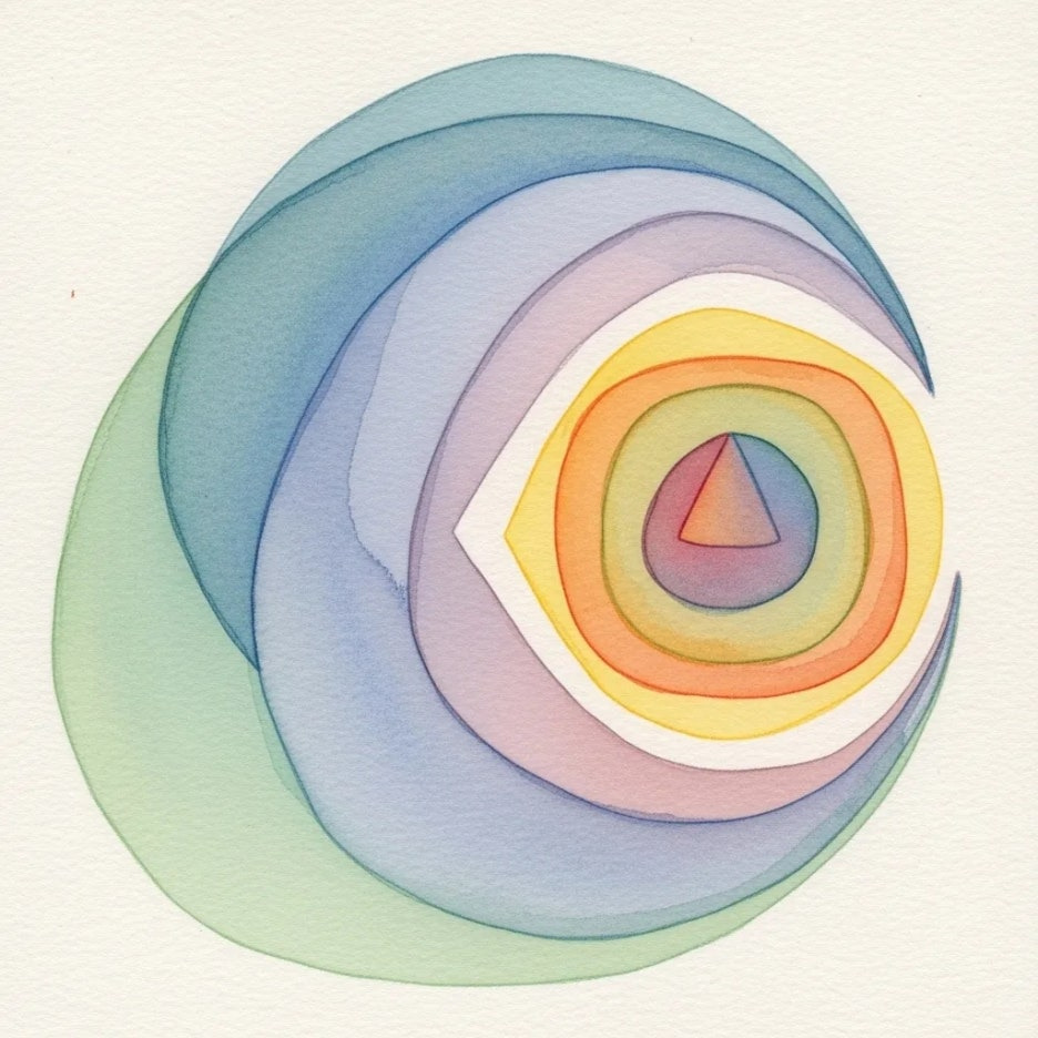 두 단어의 의미 차이를 시각적으로 표현한 그림