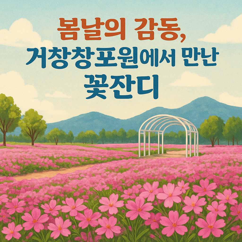 [4월~5월 여행지]만개한 꽃잔디와 봄날의 감동, 거창창포원에서 만난 힐링의 순간