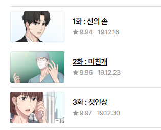 중증외상센터 웹툰 