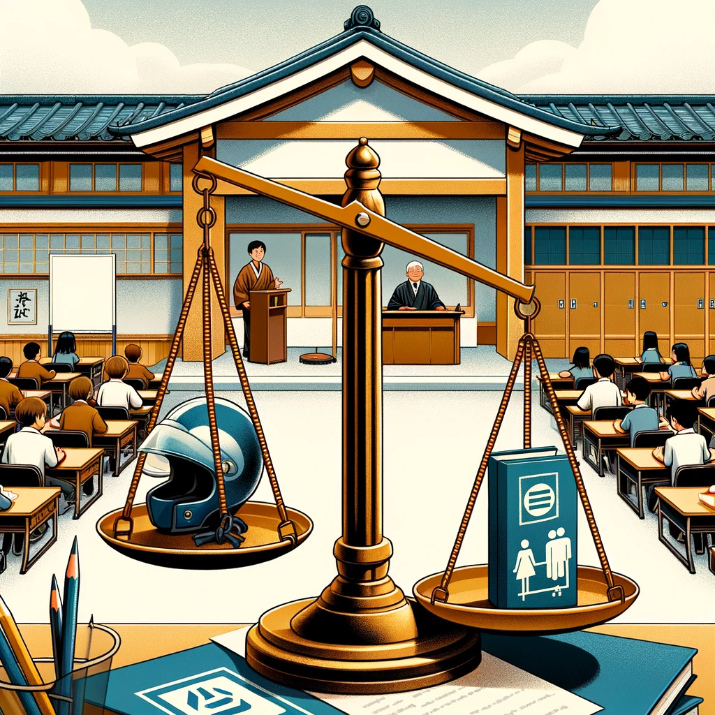 일본 중학생 물방울 검사 논란