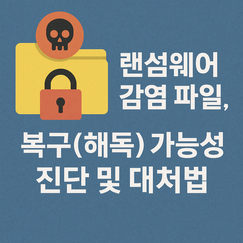 랜섬웨어 감염 파일, 복구(해독) 가능성 진단 및 대처법