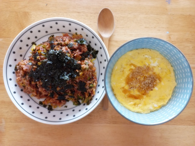 [파김치 요리] 파 머리로 볶음밥 만들기 (feat. 계란찜)