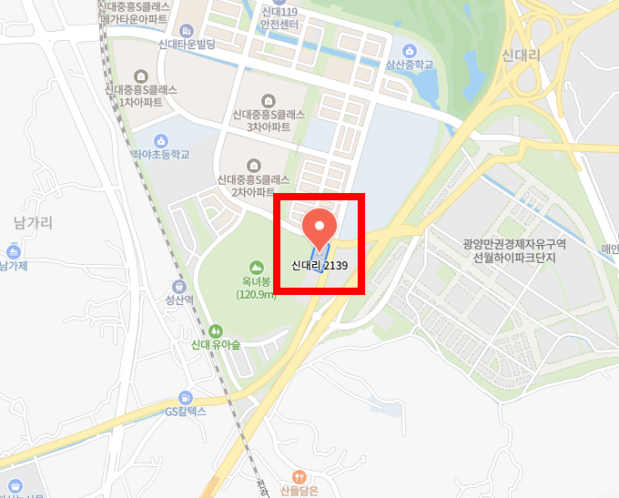 순천신대리 고속버스 정류장 위치-지도