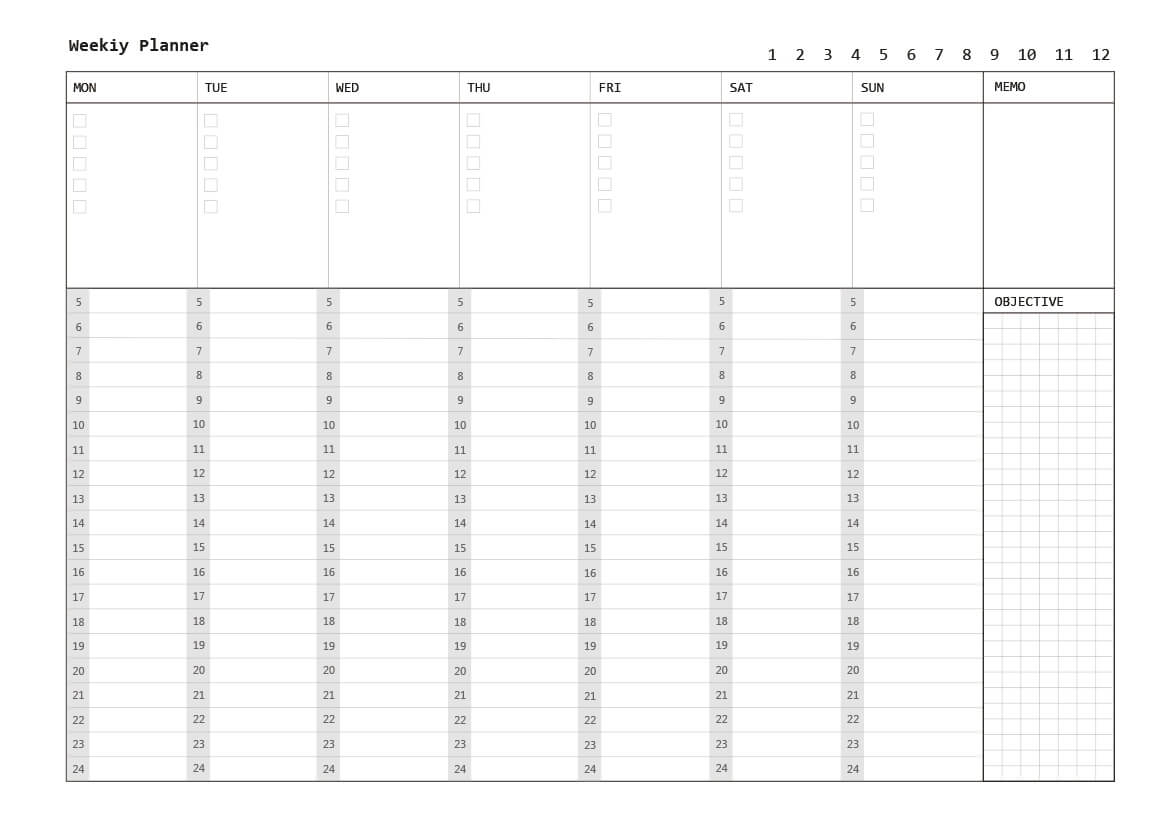 위클리플래너_타임플래너