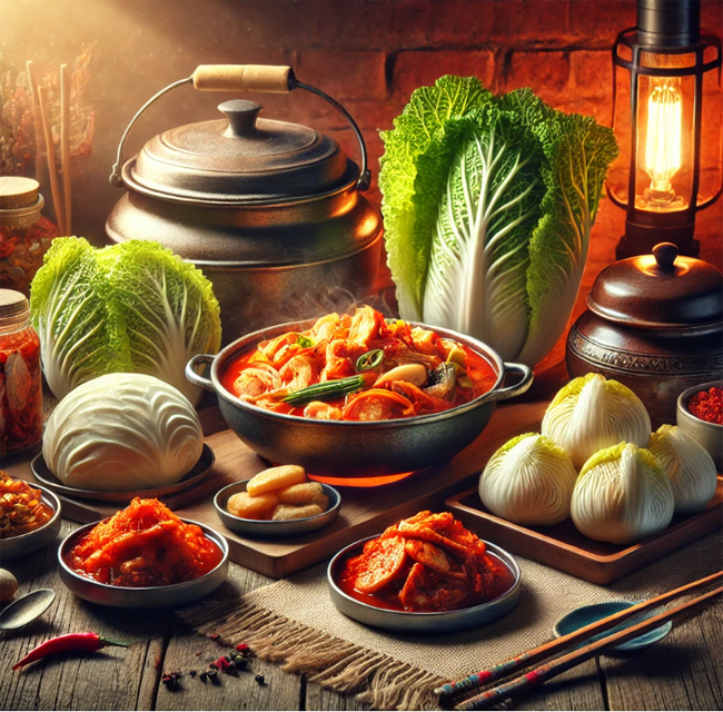 김치요리와재료