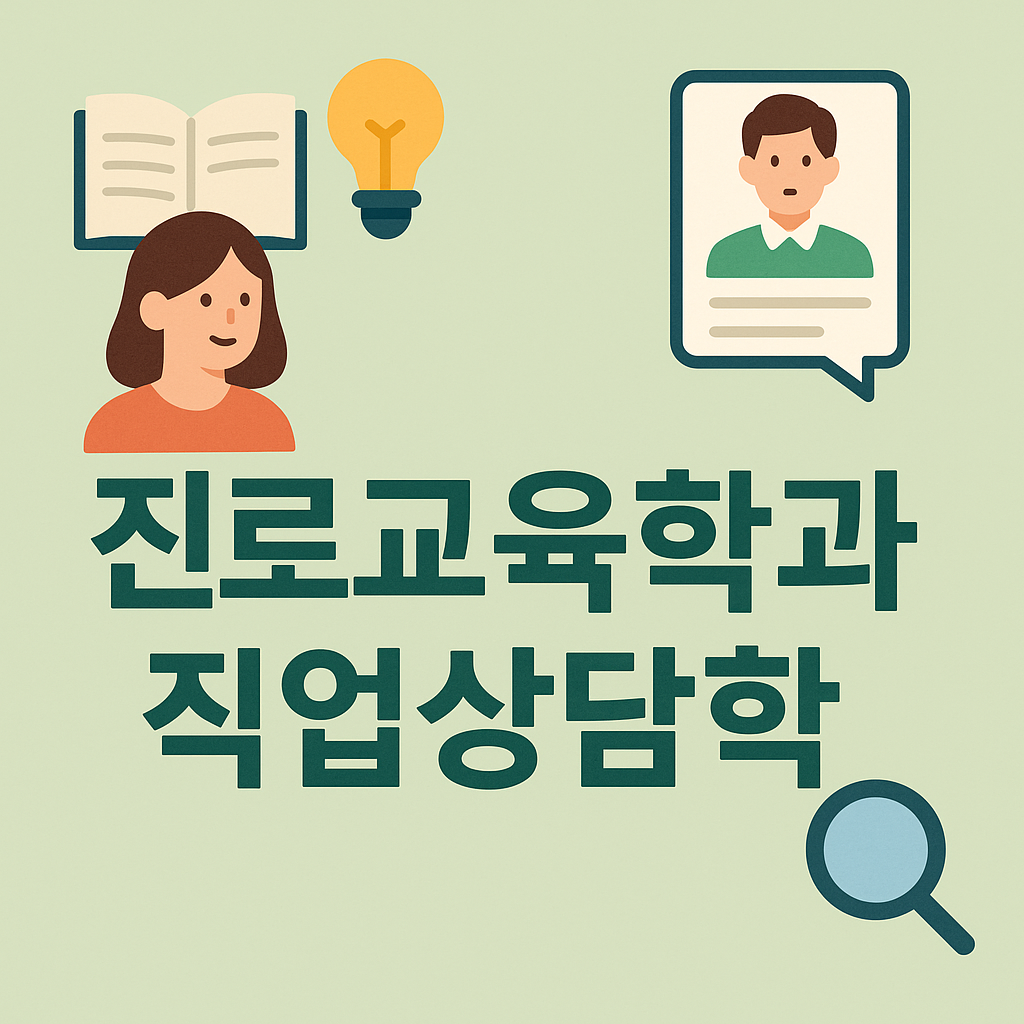 진로교육학 vs 직업상담학: 학문적 차이와 실천적 접점