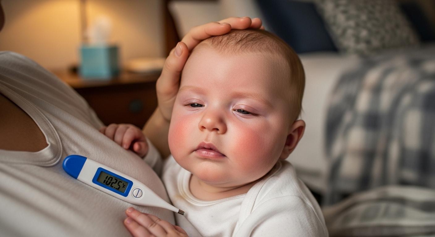 아기 열 안떨어질때