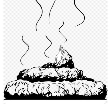 똥(대변)을 몰래 싸는 (누는) 꿈해몽 상징 이미지