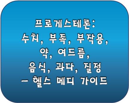 프로게스테론 종합정보
