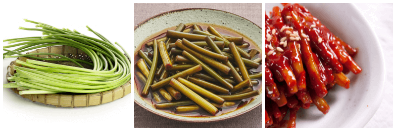 마늘쫑, 마늘쫑 장아찌 사진