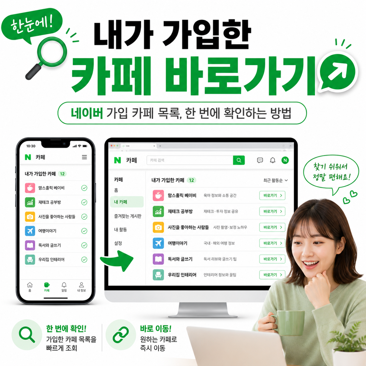 내가 가입한 카페 바로가기, 네이버 가입 카페 목록 한 번에 확인하는 방법