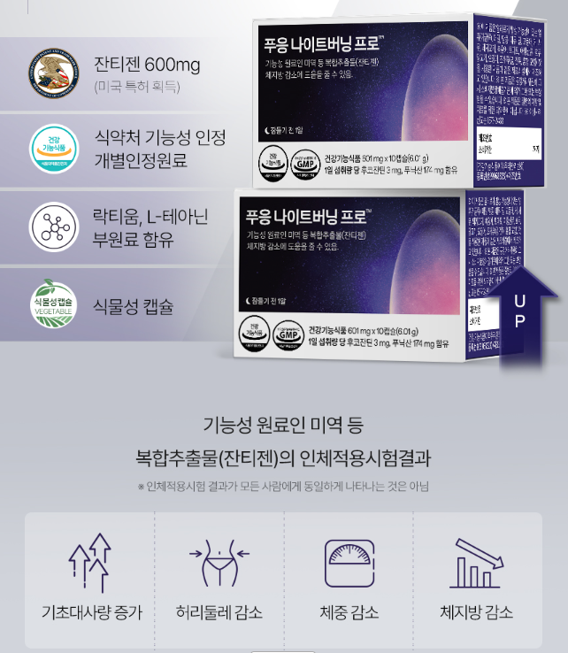 푸응 나이트버닝 프로 주요 특징