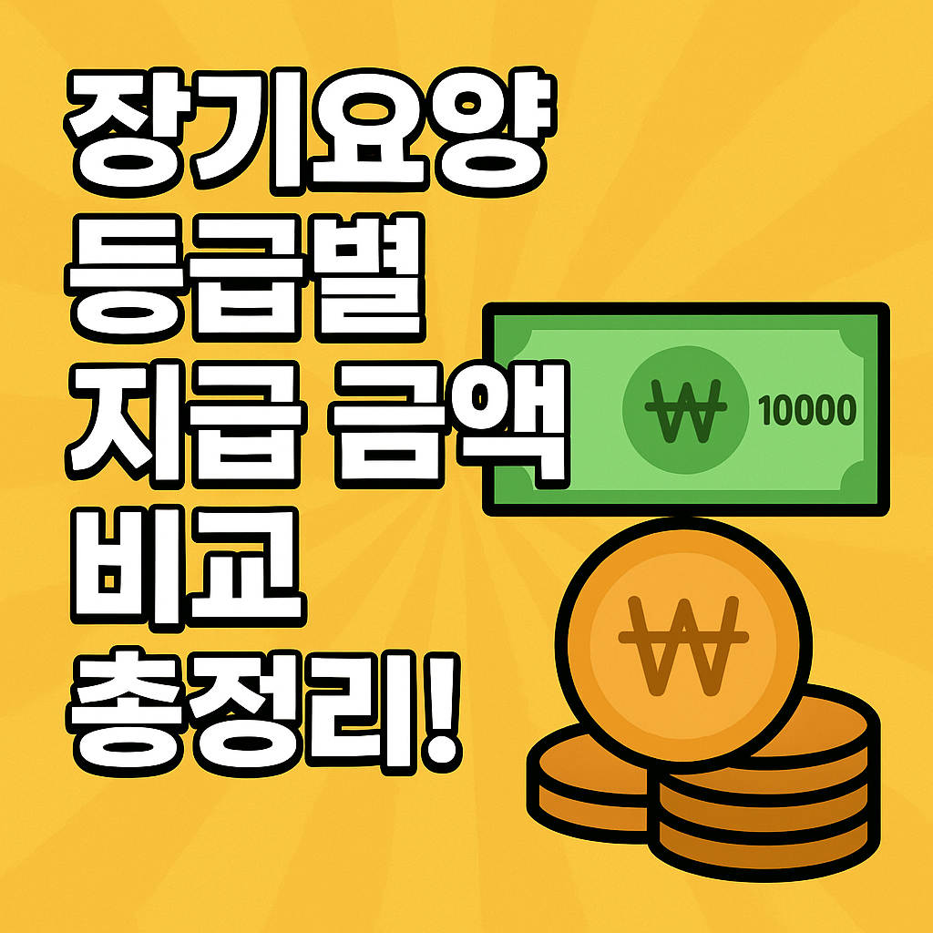 장기요양등급별 지급 금액 비교 총정리! 2025년 등급별 혜택과 실제 사례