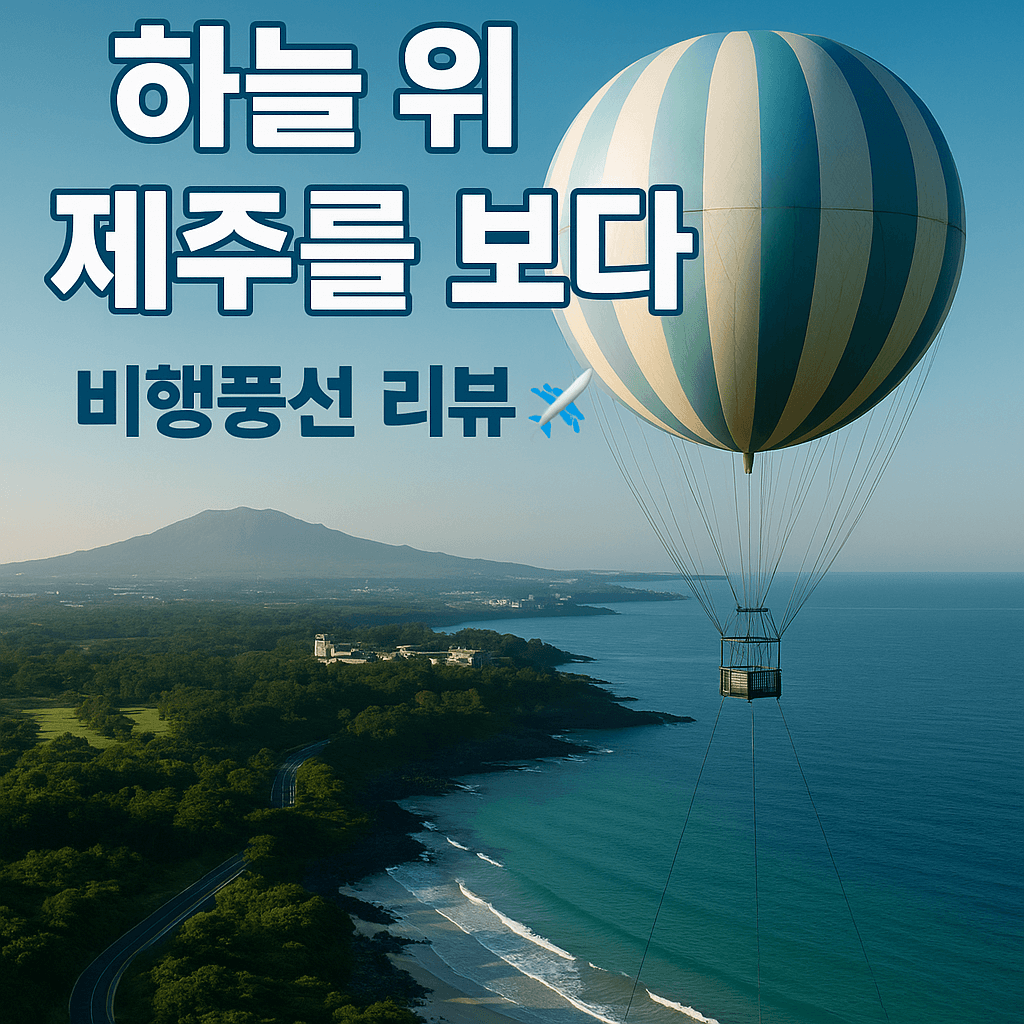 제주 비행풍선, 하늘에서 만나는 제주 절경의 모든 것!
