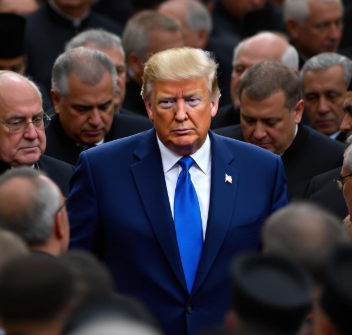 2025 교황 장례식 트럼프 파란 정장 논란