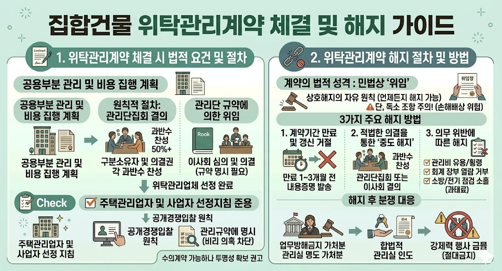 집합건물 위탁관리계약 체결 및 해지 가이드