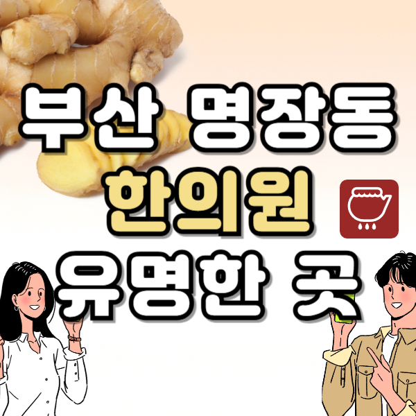 부산 동래구 명장동 한의원 추천 TOP5 양심 한의원 유명한 곳