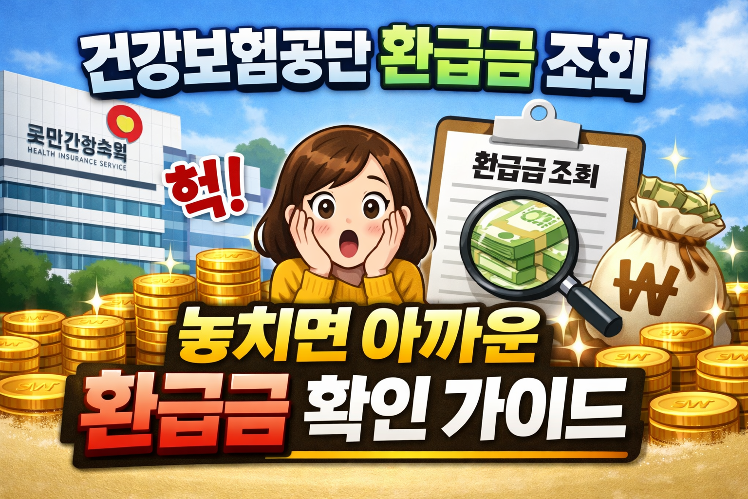 건강보험공단 환급금 조회