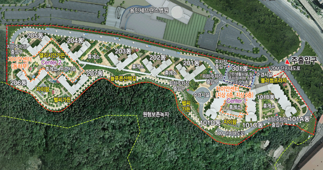 용인 스프링카운티자이 단지소개