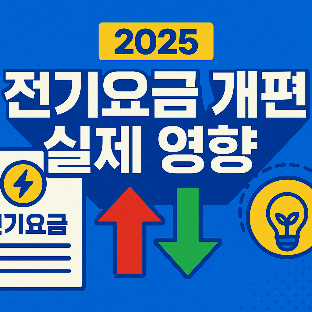 2025 전기요금 누진제 개편 이후, 우리 집 전기요금 얼마나 더 내게 될까? (실제 계산 포함)