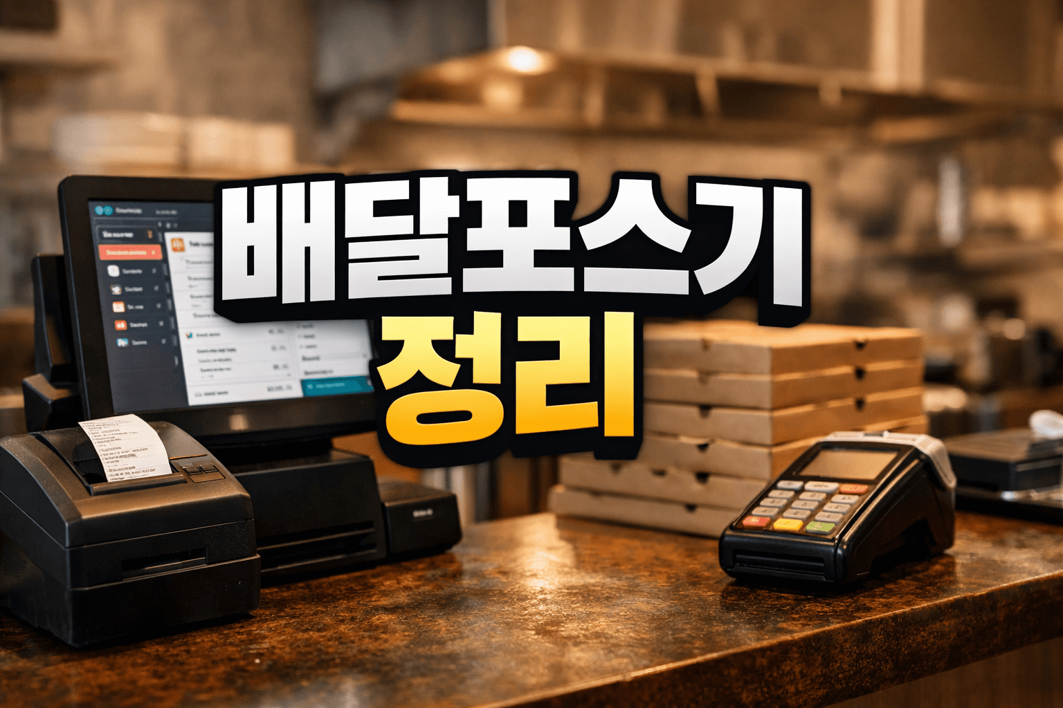 배달포스기 완벽 가이드 매출을 올리는 선택 전략