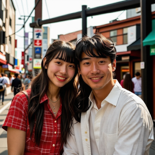 신혼부부 그린 사진_