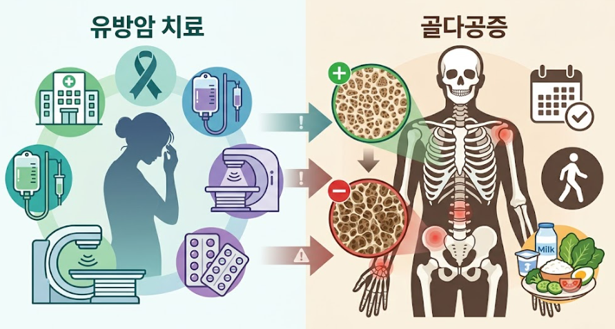 유방암 겪으면 골다공증에 취약한 이유