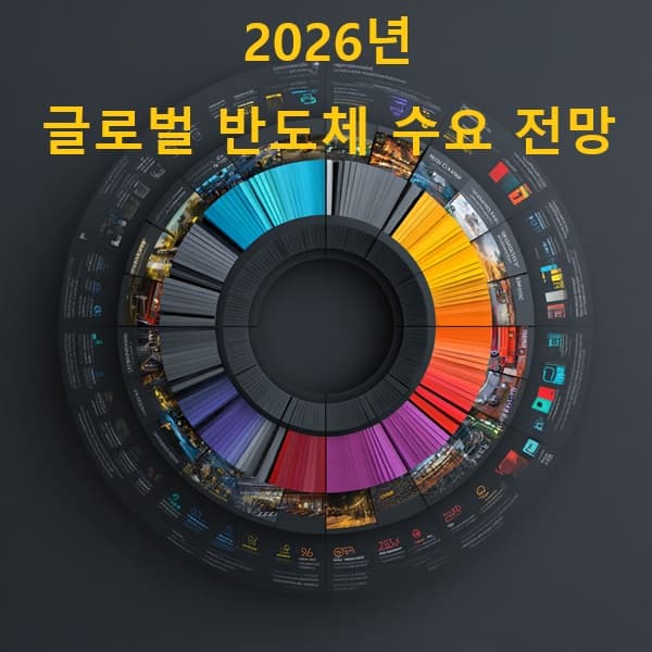 2026년 글로벌 반도체 수요 전망 인포그래픽