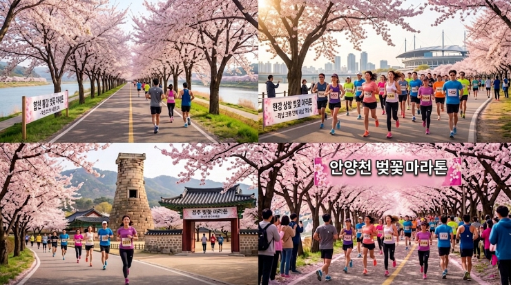 벚꽃 마라톤 대회별 특징