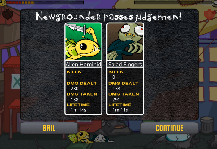 뉴그라운즈-럼블-플래시게임-종료-화면