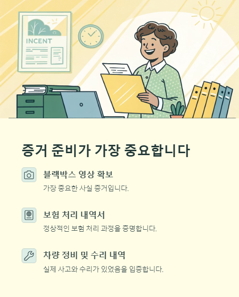 증거 준비가 가장 중요합니다