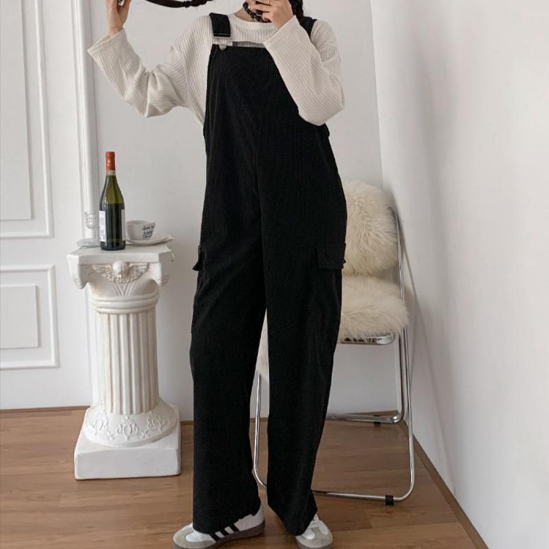 골덴 코듀로이오버롤 골덴 멜빵바지 오버롤 팬츠