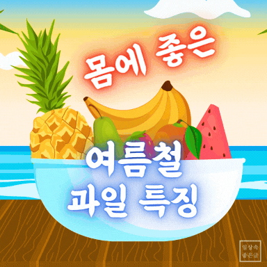 몸에 좋은 여름철 과일 이미지
