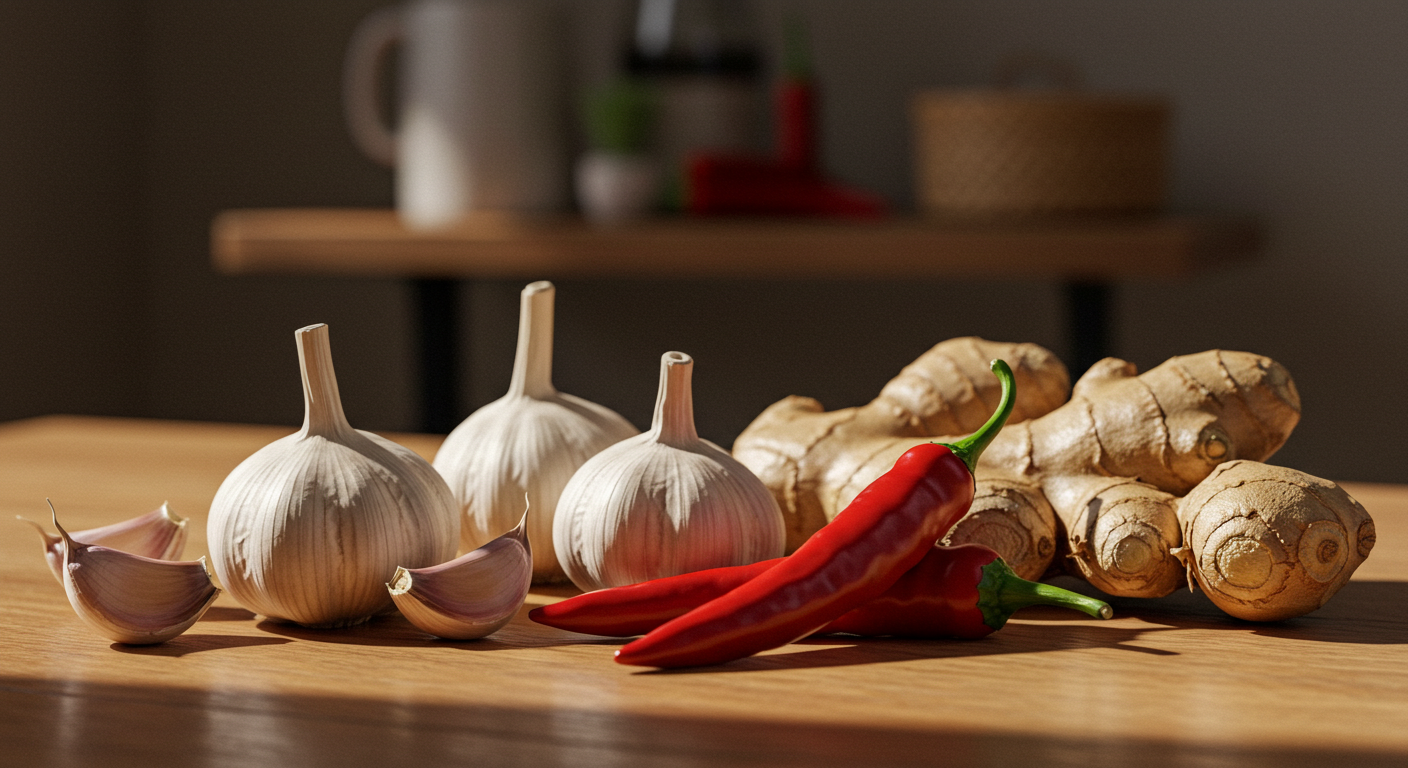 매운맛의 기적! 마늘, 고추, 생강으로 활력 넘치는 부모님 건강 되찾기