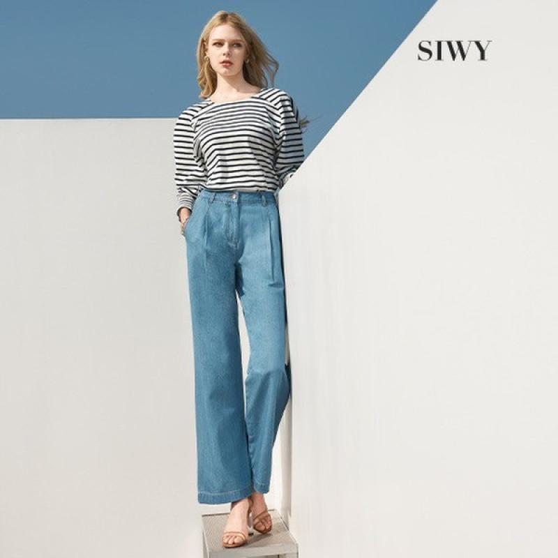 SIWY 씨위 KAISIE 실크블렌딩 와이드데님