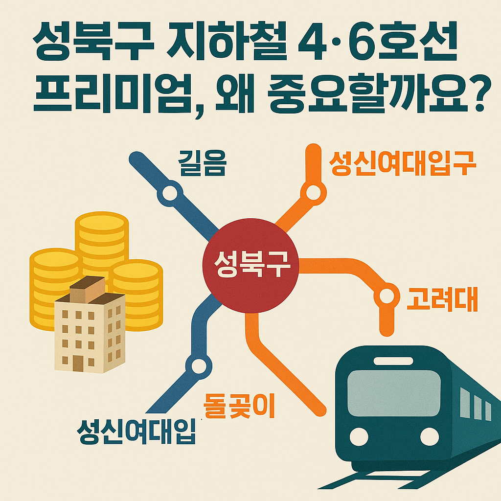 성북구 지하철 4&middot;6호선 프리미엄, 왜 중요할까요? 🚇