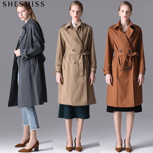 클래식 어텀 사이드 슬릿 트렌치코트