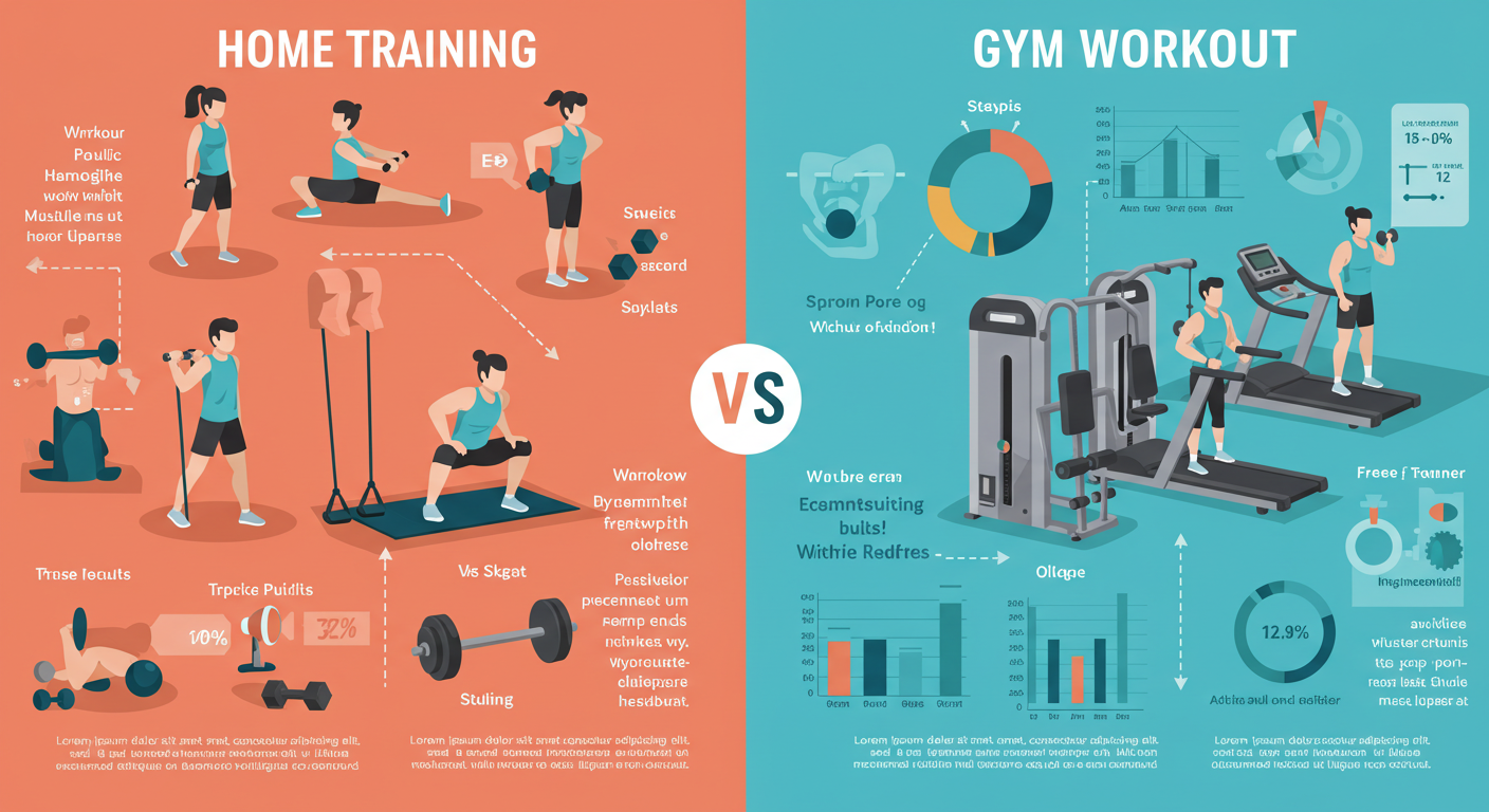 홈트레이닝 vs. 헬스장 운동: 어떤 선택이 더 효과적일까? 💪