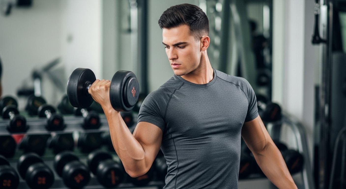 팔뚝살 운동 아령