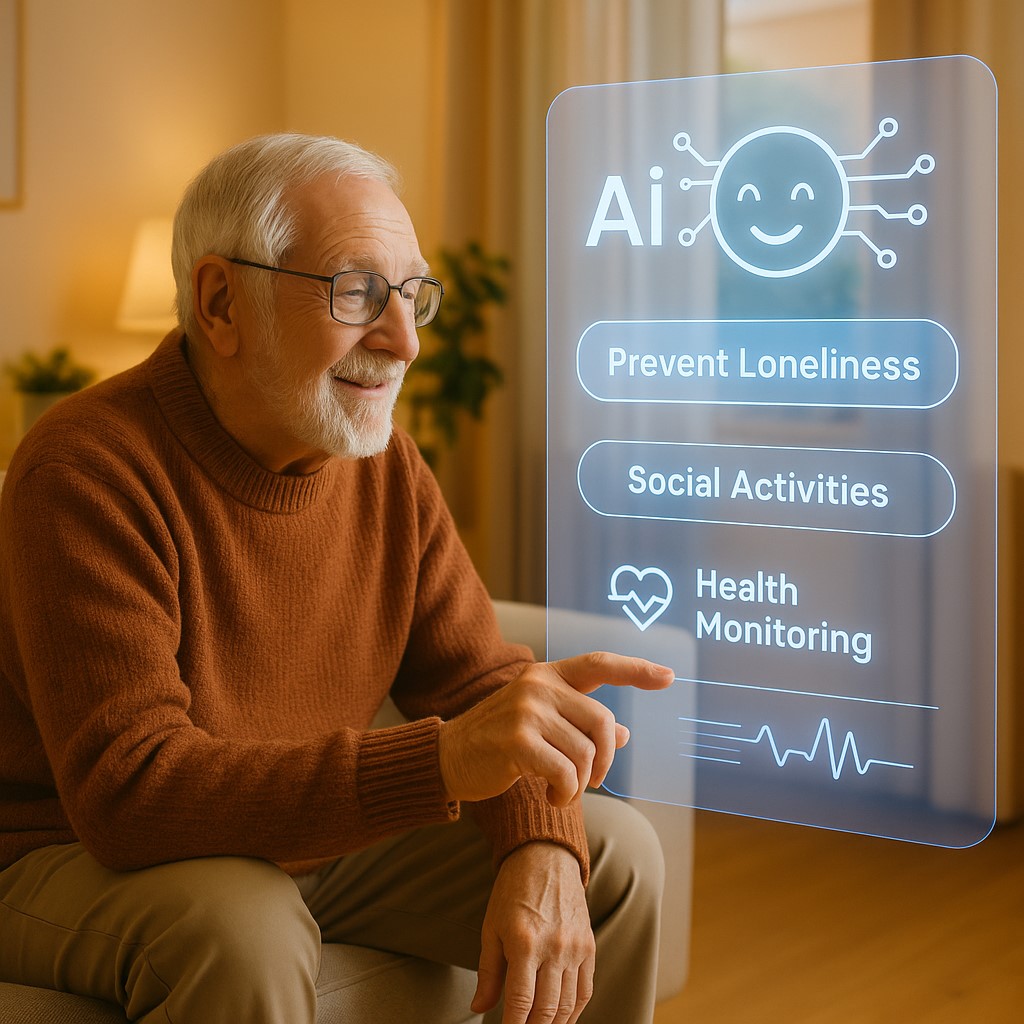 AI 활용 고독사 예방 이미지