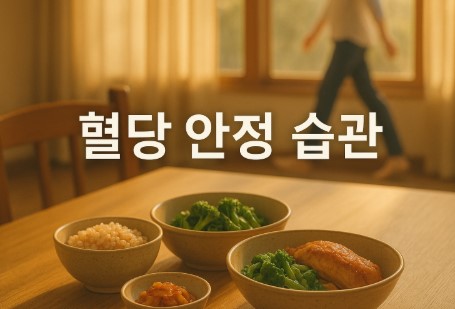 혈당 스파이크 막는 식후 최고의 습관 (산책법, 식사 순서, 수분 섭취)
