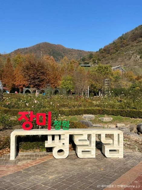 장성 평림댐 장미공원