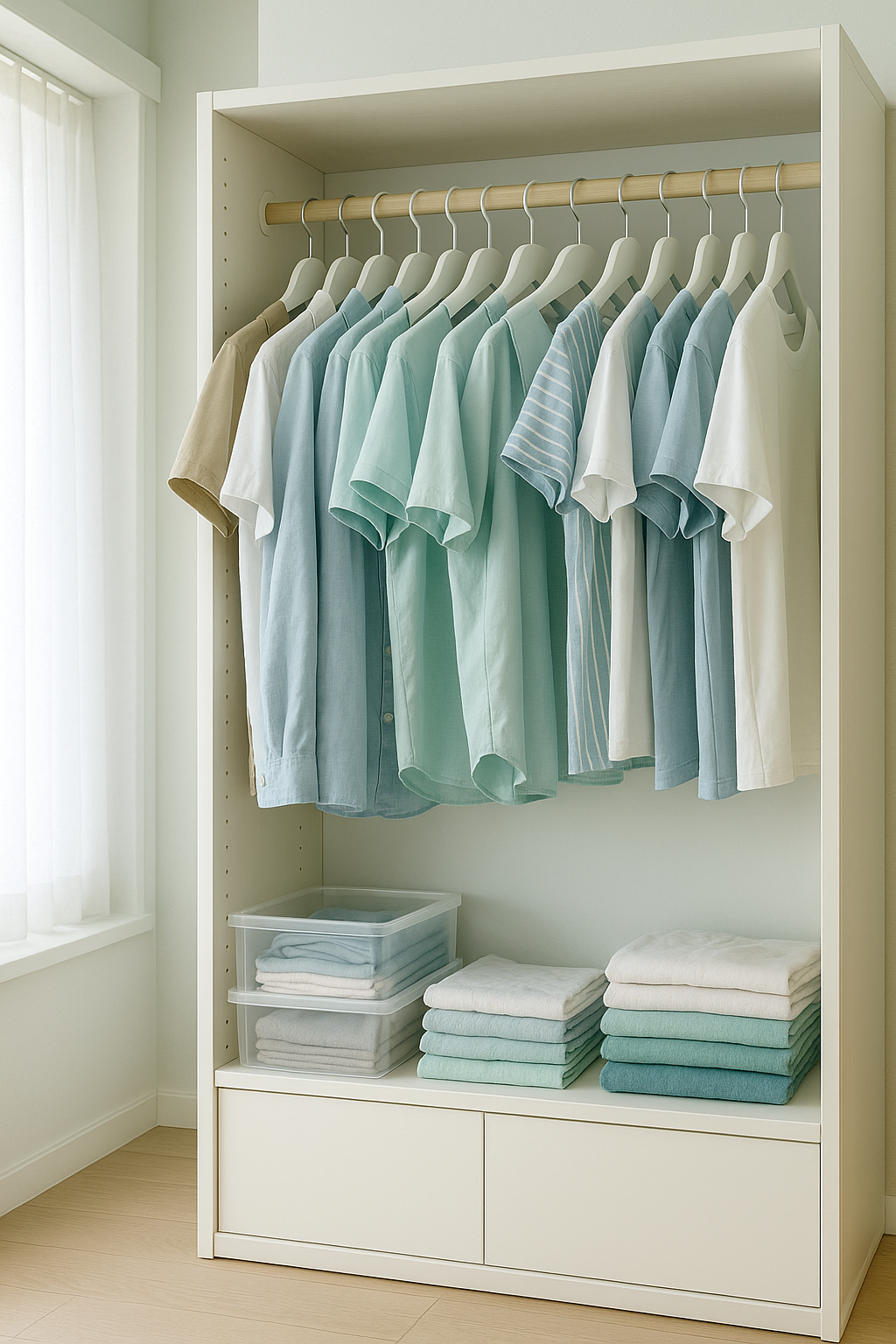 옷장 여름 옷 교체 및 정리